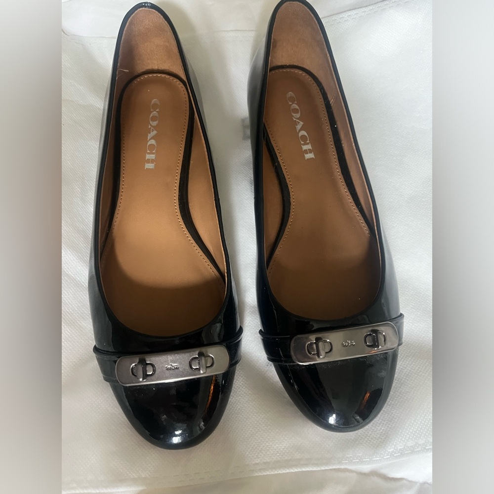 COACH Black Ballet flats
